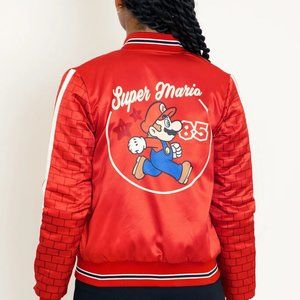 Blackmilk Clothing Super Mario Shiny Bomber Jacket - NWT - XL